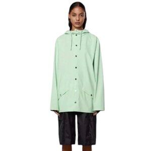 Rains Impermeable Largo Mid Length Rain Weather Proof Jacket Sz XL Womens Minera